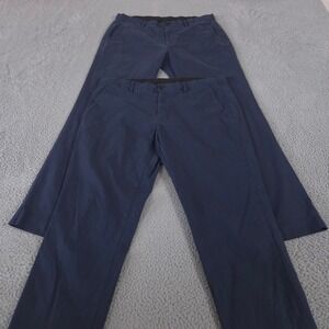LOT OF 2 Bonobos Pants Men 33x32 Navy Blue Tech Chino Athletic Fit Stretch 3XDRY